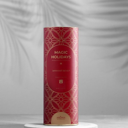 Aromatic set in the Winter Evening tube (diffuser 50 ml, Christmas tree toy)-2