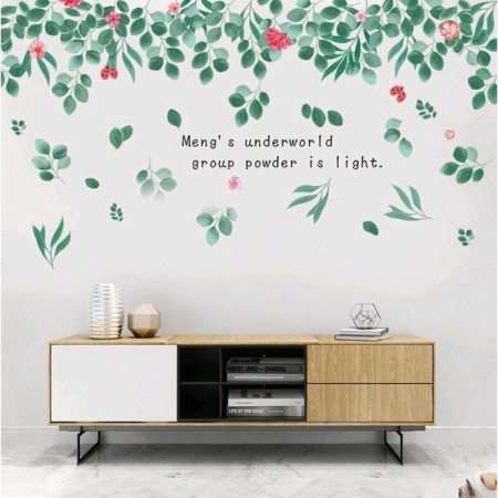 Interior plastic sticker "ladybugs and foliage" 60x90 cm