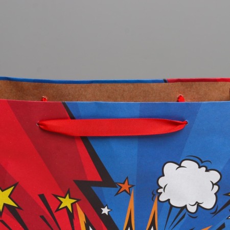 Package Gift Crafts Vertical, Packaging, “Super Hero”, L 31 x 40 x 11.5 cm-3