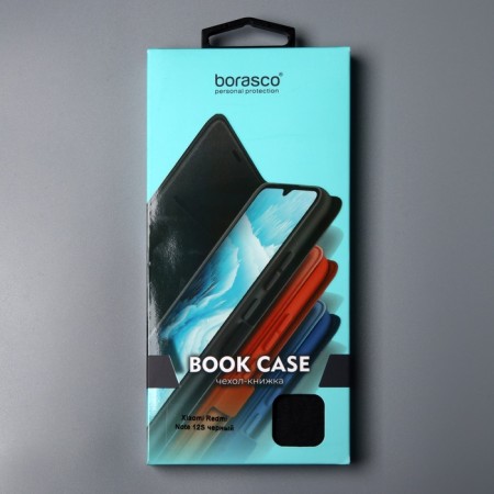 Borasco Book Case for Xiaomi Redmi Note 12s, black-8