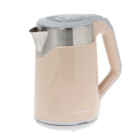 Electric kettle eurostek eek-2027, plastic, flair, 1.8 l, 1500 watts, beige