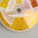 Glass beads 8/0 (3 mm) in the casket "yellow" 6 colors x 10 g 8x8x2 cm