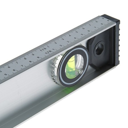 Aluminum tundra level "Rail", 3 eyes (1 rotary), 1800 mm-5