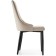 CHIL STILL A METAL CARA Metal/velor, black/beige 47x57x89 cm