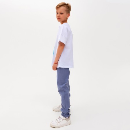 Pants for the boy Minaku: Cotton Collection Blue Blue, Height 110-1