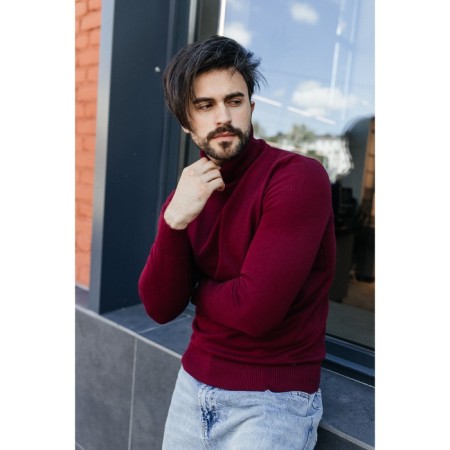 Jumper male ise, size 56, burgundy color