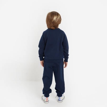 Set for a boy (jumper, cocoon), dark blue color, height 116 cm-2