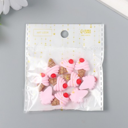 Decor for creativity Plastic "Ice Cream Horn" 1.8x1.5 cm-4