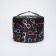 Cosmetic bag with lightning, black color