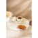 Tea couple ceramic SL Home "Easter rabbits", 2 items: cup, saucer, white color
