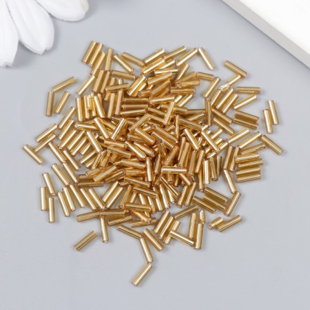 Beads "Zlatka" Glass 10 g, size 3 ", 6 mm, No. 0022 gold 93" 78544-1