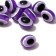 The bead "Eye" is oval, 1.2 × 1.1 × 1.1 cm, (set 10 pcs.), Purple color