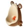 Pussoir children's "frog", brown color