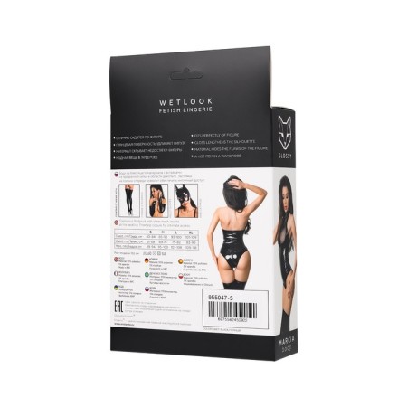 Body Glossy Marcia, size L, Black color-6