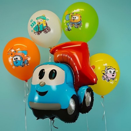 Foil ball 28 "" LEV truck ", figure, ind. Packaging-2