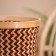 Wicker basket, from bamboo 20x20x17 cm