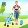 A set of dolls "Kevin with a baby on a walk", with a stroller, with accessories, mix
