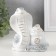 Souvenir Ceramics "Cobra with a bowl with coins" White with gold 5.8x9.5x11 cm