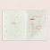 Birth certificate "Rainbow and Clouds" embossing, beige background, A4