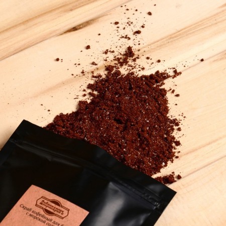 Coffee scrub for the body "cocoa" with sea salt 100 grams of Dobroparov-1