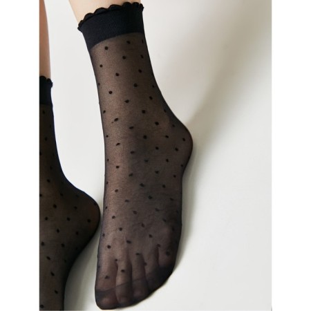Women's socks in the CONTE Elegant Fantasy romes, size 23-25, Nero color-4