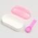 Tuannel toilet with a spatula for rodents "Pigzon", 14.5 x 7 x 7 cm, pink