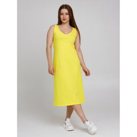 Female dress, size 44, lemon color-4