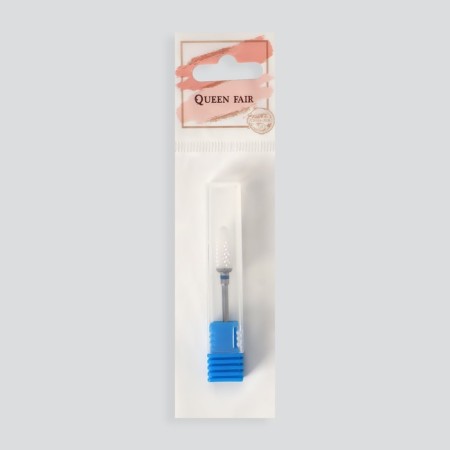 Ceramic milling cutter for “corn manicure”, average cut, 6 × 15 mm, in a plastic case, white color-5