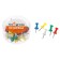 Power buttons, 40 pieces, in a plastic box, colored