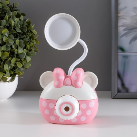 Table lamp "Gammy" LED 2 modes 2W USB pink, sharpener 11.7x7x12 cm Risalux-2