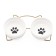Ceramic bowls on a stand 2 x 250 ml