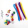 Set for creativity from wire with pile, pompons, eyes No. 13, color mix