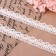 Knitted lace, 20 mm × 10 ± 1 m, beige color
