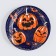 Disposable paper plate "Halloween", pumpkin, 18 cm