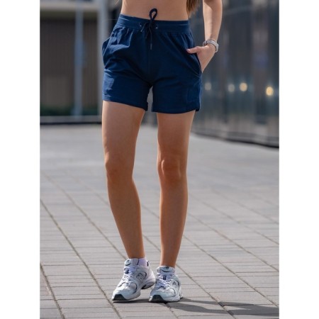 Women's shorts ise, size 48 cm, dark blue color-9
