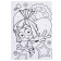Picture on numbers for children "SIM card" 21x15 cm, fixtures