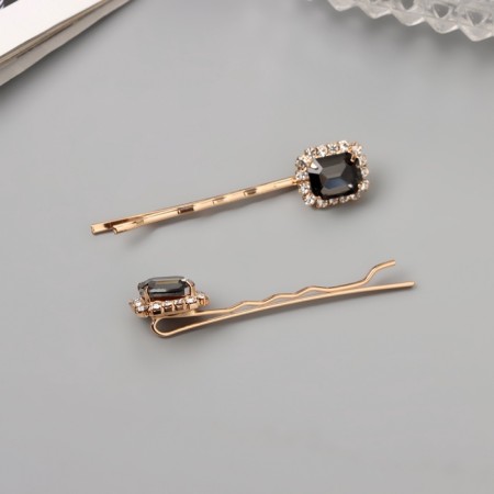 Invisible hair "Morven" (set 2 pcs) grace, 5 cm, gold-1
