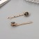 Invisible hair "Morven" (set 2 pcs) grace, 5 cm, gold
