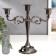 Summier Metal for 3 candles "conciseness" color black chrome 25.5x27x10 cm