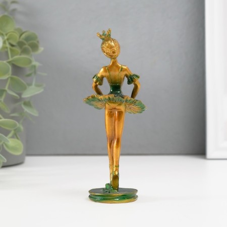Polystone souvenir "Ballerina in a green pack" 13.2x5.3x5.2 cm-3