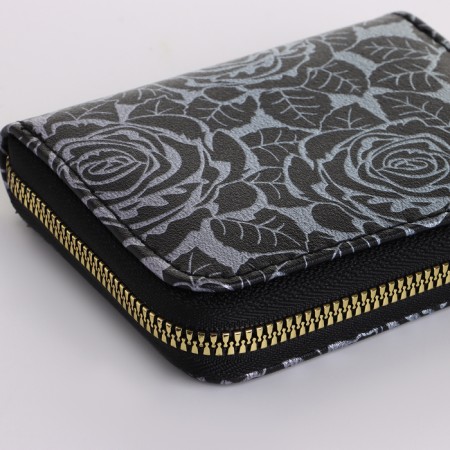 Women's wallet with lightning, black color-3