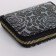 Women's wallet with lightning, black color