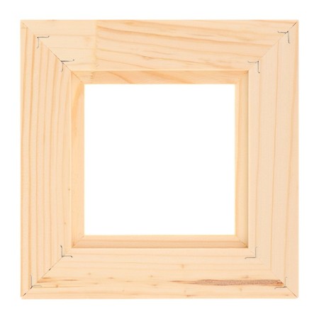 Frame for paintings (mirrors) 10 x 10 cm, profile 13 x 36 mm, No. 1 unpainted tree (suitable for decoration)-1