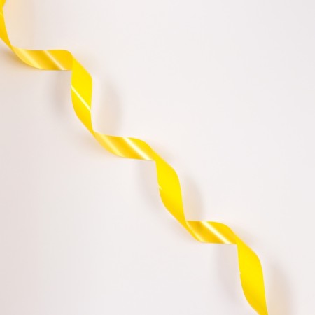 Tape for decor and gifts, "gloss", yellow, 2 cm x 50 m-2