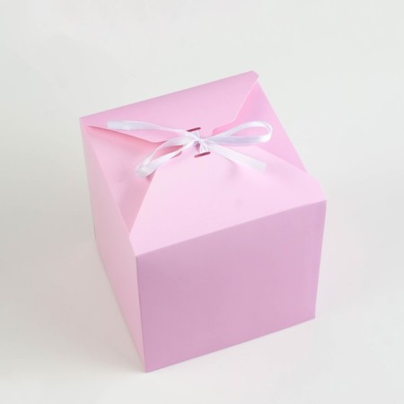 Folding pink box, 14 x 14 x 14 cm-1
