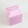 Folding pink box, 14 x 14 x 14 cm