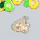 Decor for creativity metal, enamel "Papaya" mix 2.2x2.6 cm