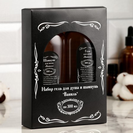 Set for shower gel and shampoo "Vanilla" 300 ml-4