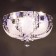 Svetogor chandelier "Zvezda" 4x60W E27 LED lighting chrome 40x40cm