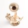 Summary Metal for 1 candle "Three flowers" d-2.5 cm gold 10x10x28 cm